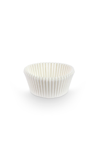 Roll-up Muffin Kağıt Kek Kapsülü İnce Beyaz Mini 100 Adet - 3
