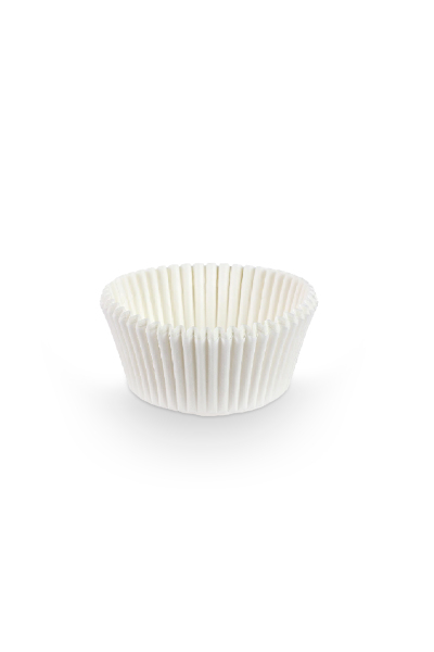 Roll-up Muffin Kağıt Kek Kapsülü İnce Beyaz Mini 100 Adet - 3