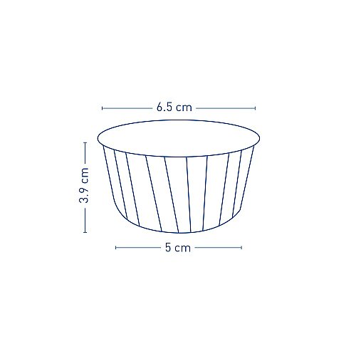 Roll-up Muffin-Kek Kapsülü Kahverengi-Altın 25 Adet - 2