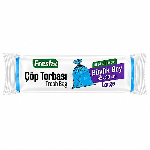 Fresh-Up Çöp Torbası Büyük Boy Mavi 80 g 10 Adet - Fresh-Up