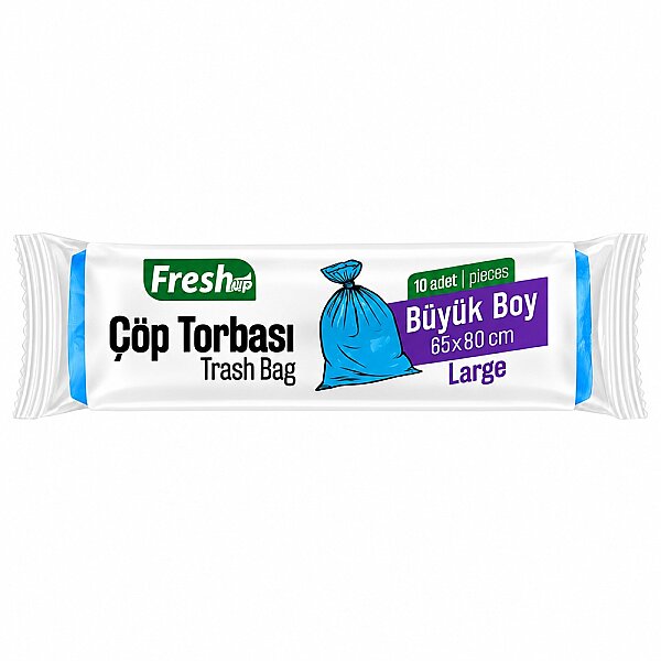 Fresh-Up Çöp Torbası Büyük Boy Mavi 80 g 10 Adet - 1