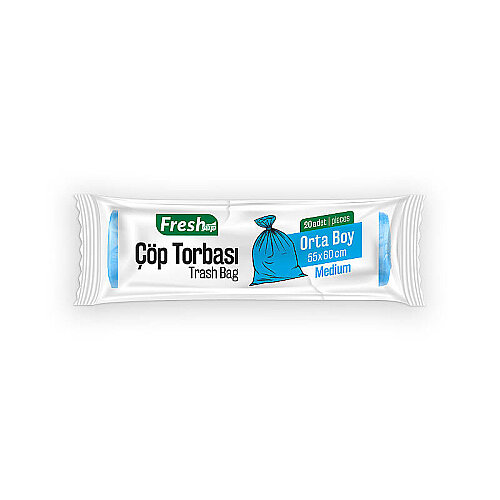 Fresh-Up Çöp Torbası Orta Boy Mavi 80 g 20 Adet - Fresh-Up
