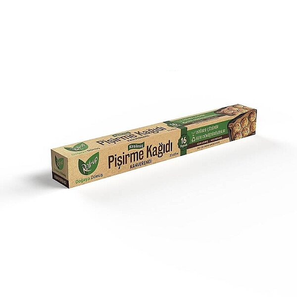 Roll-up Kahverengi Kesilmiş Pişirme Kağıdı 37*42cm 16 Yaprak - 1