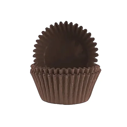 Roll-up Muffin Kek Kapsülü Kahverengi İnce 100 Adet - 3
