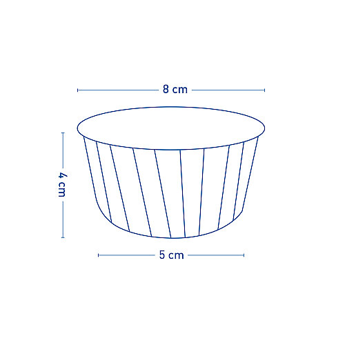 Roll-up Muffin Kek Kapsülü Kahverengi İnce 100 Adet - 2