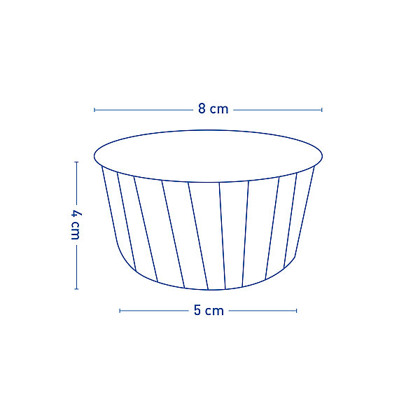 Roll-up Muffin Kek Kapsülü Kahverengi İnce 100 Adet - 2