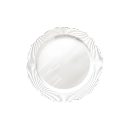Roll-up Plastik Kalın Tabak 18cm Beyaz 6 Adet - Roll-Up