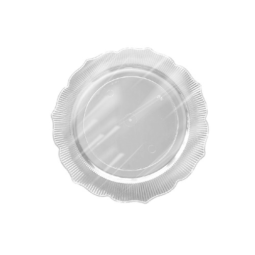 Roll-up Plastik Kalın Tabak 18cm Şeffaf 6 Adet - Roll-Up