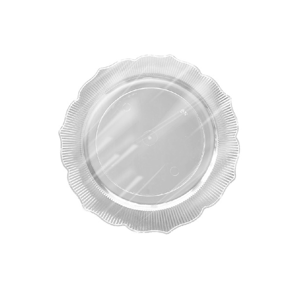 Roll-up Plastik Kalın Tabak 18cm Şeffaf 6 Adet - 1