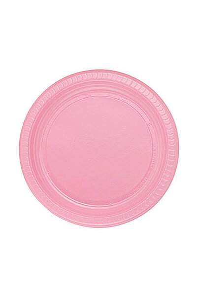 Roll-Up Plastik Tabak Pembe 22 cm 25 Adet - 1